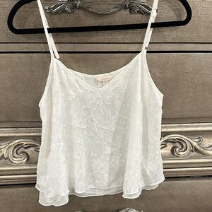 Guess White Sheer Top